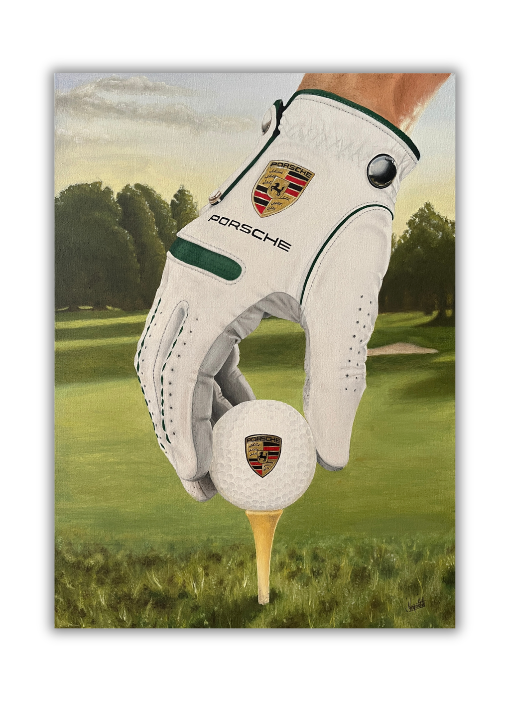 "Porsche x Golf" poster